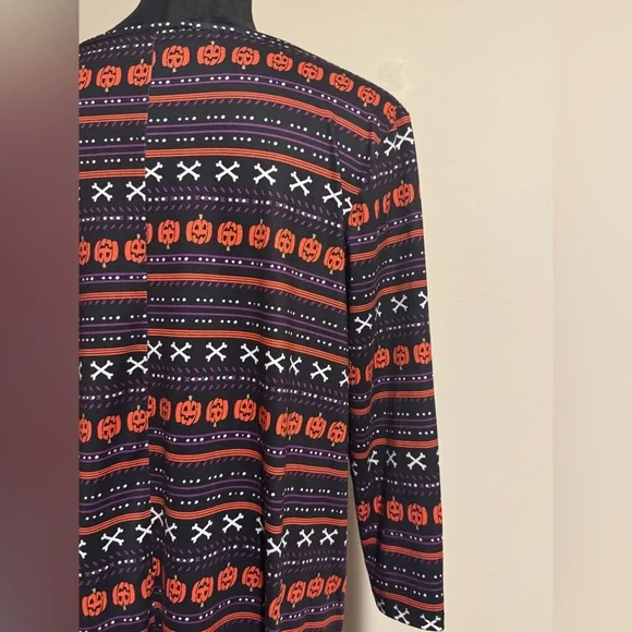EUC Dressworks Orange and Purple Halloween Graphic Dress size medium - Picture 7 of 9